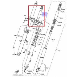 T de fourche pour moto Yamaha TDM900 2002 2003