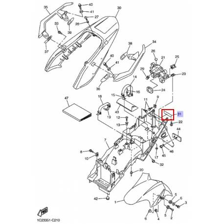 Emblème Yamaha pour moto FZS1000 2004 2005 YD110 2011 TDM900 2008 2009