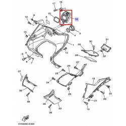 Couvercle vide poche pour maxi scooter Yamaha XP500 2001 2007