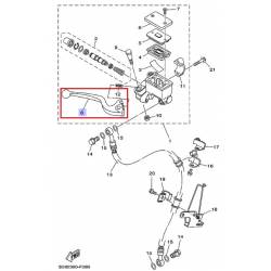 levier de freins pour moto Yamaha YBR125 2008 2012