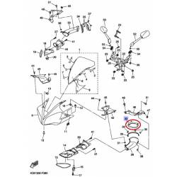 Amortisseur de conduit aération pour moto Yamaha YZF-R1 2007 2008