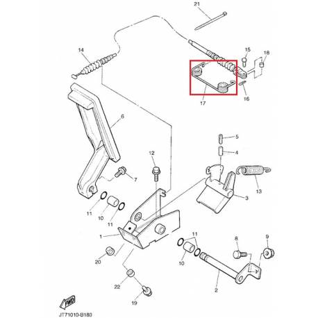 Ressort de tension pour quad Yamaha YXP1000 2004 2005 YXP700 2004 2006