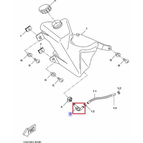 Connecteur de réservoir à huile pour moto Yamaha DT50 2003 2011 XJ900 1983 2002
