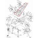 Support cale pied droit pour moto Yamaha XJ6 2009 à 2013