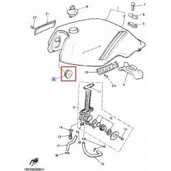 Silent block de réservoir Yamaha XS400 1982 AG200 1985