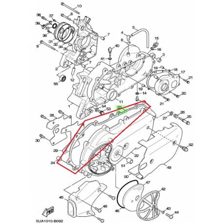joint de carter pour Yamaha NXC125 2004 2005