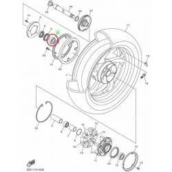 Roulement de roue arrière Yamaha VMAX 2009 2012