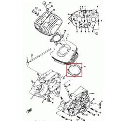 Joint d'embase Yamaha YZ125 1976