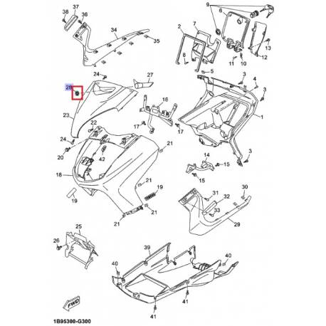 Embleme Yamaha YP125 1998 2009 YP250 2005 2006