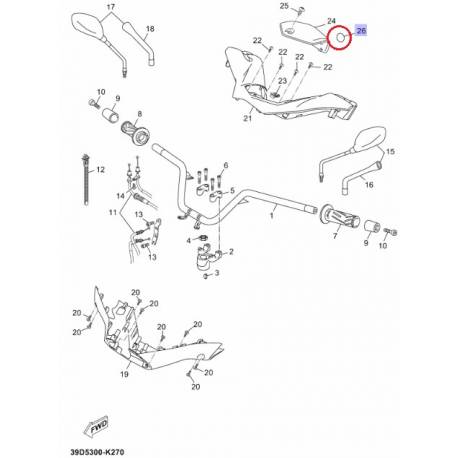 Embleme Yamaha YP250 2010 2013 YP125 2010 2013