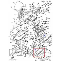 Embleme gauche TDM900 2007 2008 Yamaha