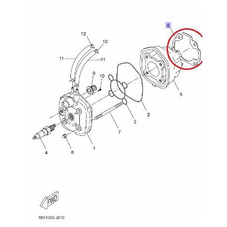 Joint d'embase YQ50 1997 2012 NS50 2000 2012