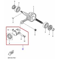 Roulement de bielle CW50 2003 Yamaha 