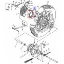 Mâchoire de freins arrière SR500 1985 SR400 1985 2003 Yamaha