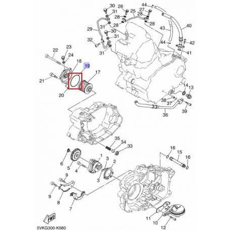 Joint de filtre à huile Yamaha XT660 2006 2012 MT03 2006 2012 