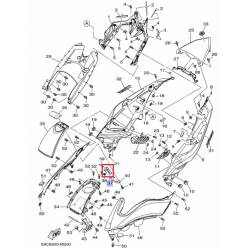 Crochet de selle Yamaha XP500 2009 2013 