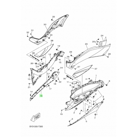 BAS DE CAISSES DROIT XMAX125-300-400