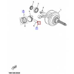 Circlip axe de piston VP125 2008 2012 YP125 2006 2013