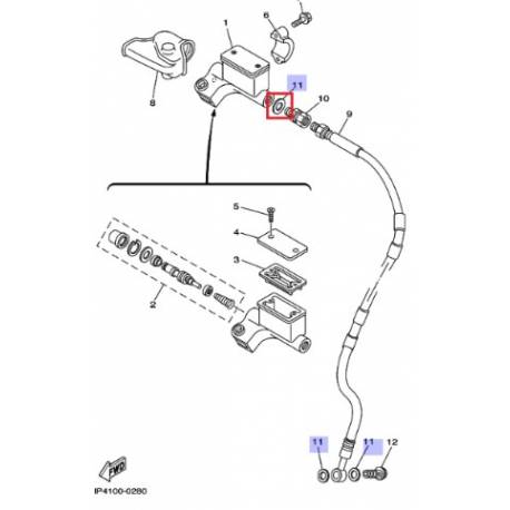 Rondelle plate universel Yamaha 