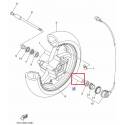 Collerette roue avant Yamaha XP500 2001 2007 YP250 1995 2003