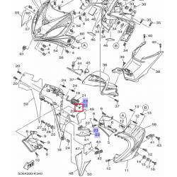Écrou ressort de protège jambes Yamaha T80 1986 DT80LC 1986 1992