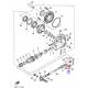 Écrou d'arbre de transmission Yamaha XN125  2000 2002 YP150 2001 2002 