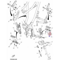 Vis de cale pied MT-03 2012 SRZ660 1997 Yamaha