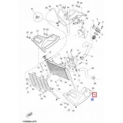 Vis de couvercle radiateur XT660 2008 2012 WR125 2009 2013 Yamaha 