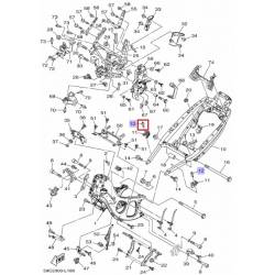 Rivet de silent bloc CW50 2004 2012 TZR50 2003 2012 Yamaha