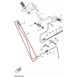 Cable d'accélérateur YZ250 2006 2013 YZ125 2006 2013 Yamaha