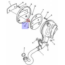 Rondelle plate échappement LB50 1988 1990 Yamaha