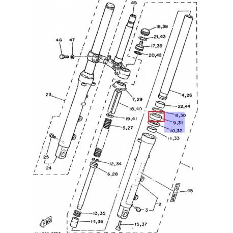 Joint spy RD350 1986 1992 RZ350 1986 Yamaha