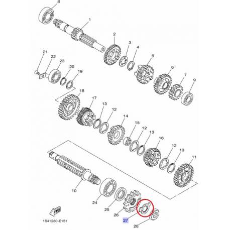 Rondelle de freins CW50 1994 2009 YQ50 1997 2012