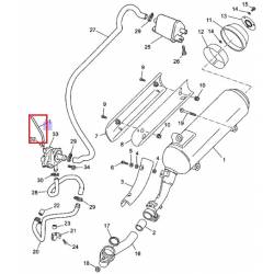 Durite de clapet YP125 2003 2009 YP180 2003 Yamaha