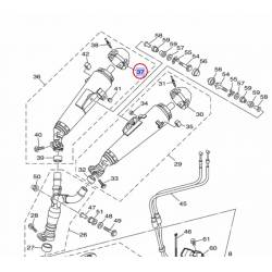 Cache de silencieux Droit pour MT01 07-08