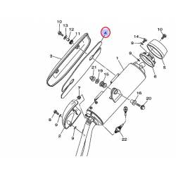 Plaque thermique de pot origine YAMAHA Tmax 500 2007 à 2011 et Tmax 530 2012-2013