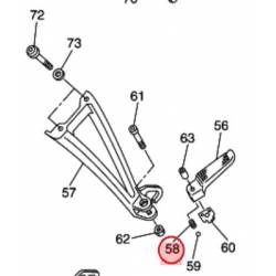 Ressort repose pied tous modèles YAMAHA