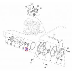 Joint spy de pompe à eau pour YAMAHA Xmax 125 2006 à 2013 et Xcity 125 2008 à 2012