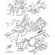 Cache inférieur avant gauche noir mat pour YAMAHA YZF-R125  2008 à 2013