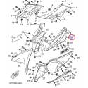 Cache inférieur avant gauche noir mat pour YAMAHA YZF-R125  2008 à 2013