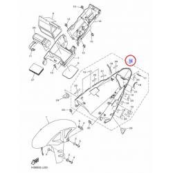 Garde boue arrière complet gris mat pour YAMAHA YZF-R1 2009 à 2013