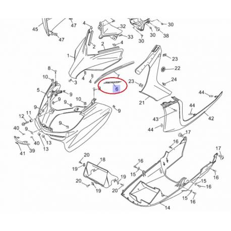 Emblème sport pour YAMAHA Xmax 125 et Xmax 250 