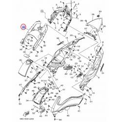 Passage de roue d'origine brut pour Yamaha Tmax 530 2012 - 2013