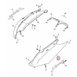 Cache arrière Gauche gris clair pour Yamaha Xmax 125 2006 et Xmax 250 2005-2006