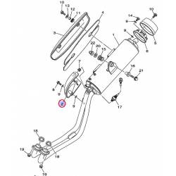 Cache de protection d'échappement pour Yamaha Tmax de 2004 à 2007