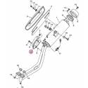 Cache de protection d'échappement pour Yamaha Tmax de 2004 à 2007