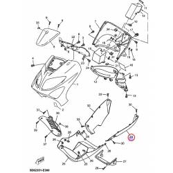 Bas de caisse gris clair pour YAMAHA MAJESTY 125 de 2005 à 2008
