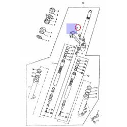Té de fourche inférieur pour Yamaha BW'S 50 de 1996-1997