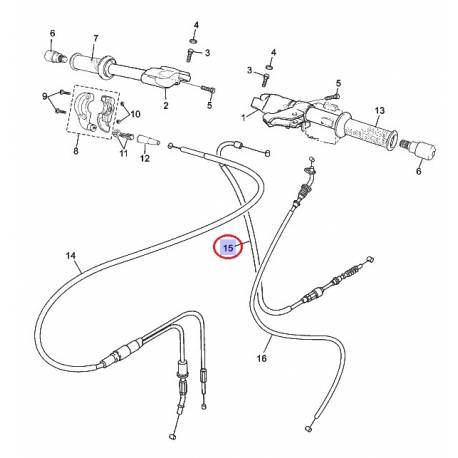 Câble d'embrayage pour Yamaha TZR 50 03-09