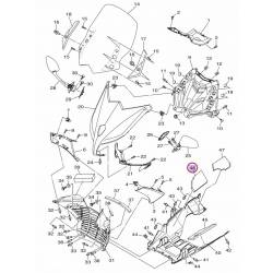 Mousse amortisseur interieur de pare boue pour Yamaha Tmax 530 12-14